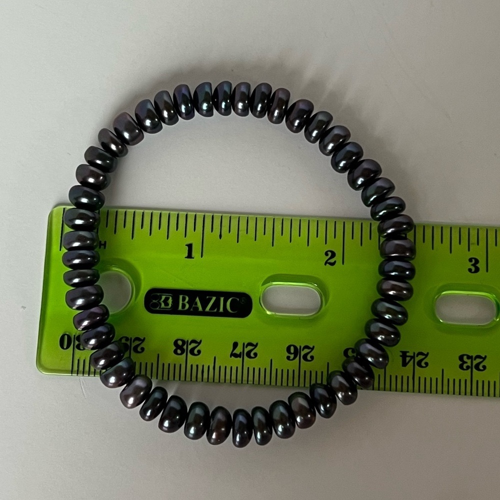 Honora Fresh Water Pearls Bracelets Set of 3: Black, Grey, & White - Picture 9 of 9